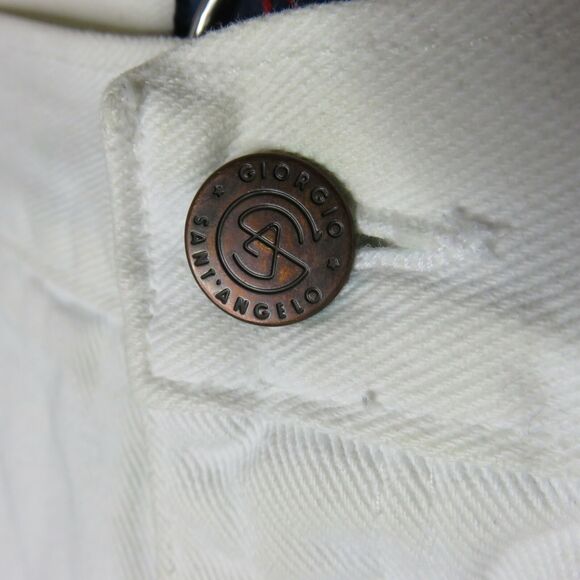 Vintage White High Waist Denim Shorts - Women's M - Picture 4 of 8